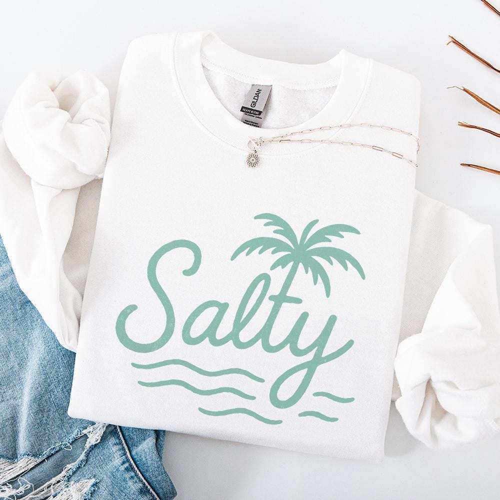 Salty Summer png, Summer Vibes PNG - 300 DPI Design for T-Shirt