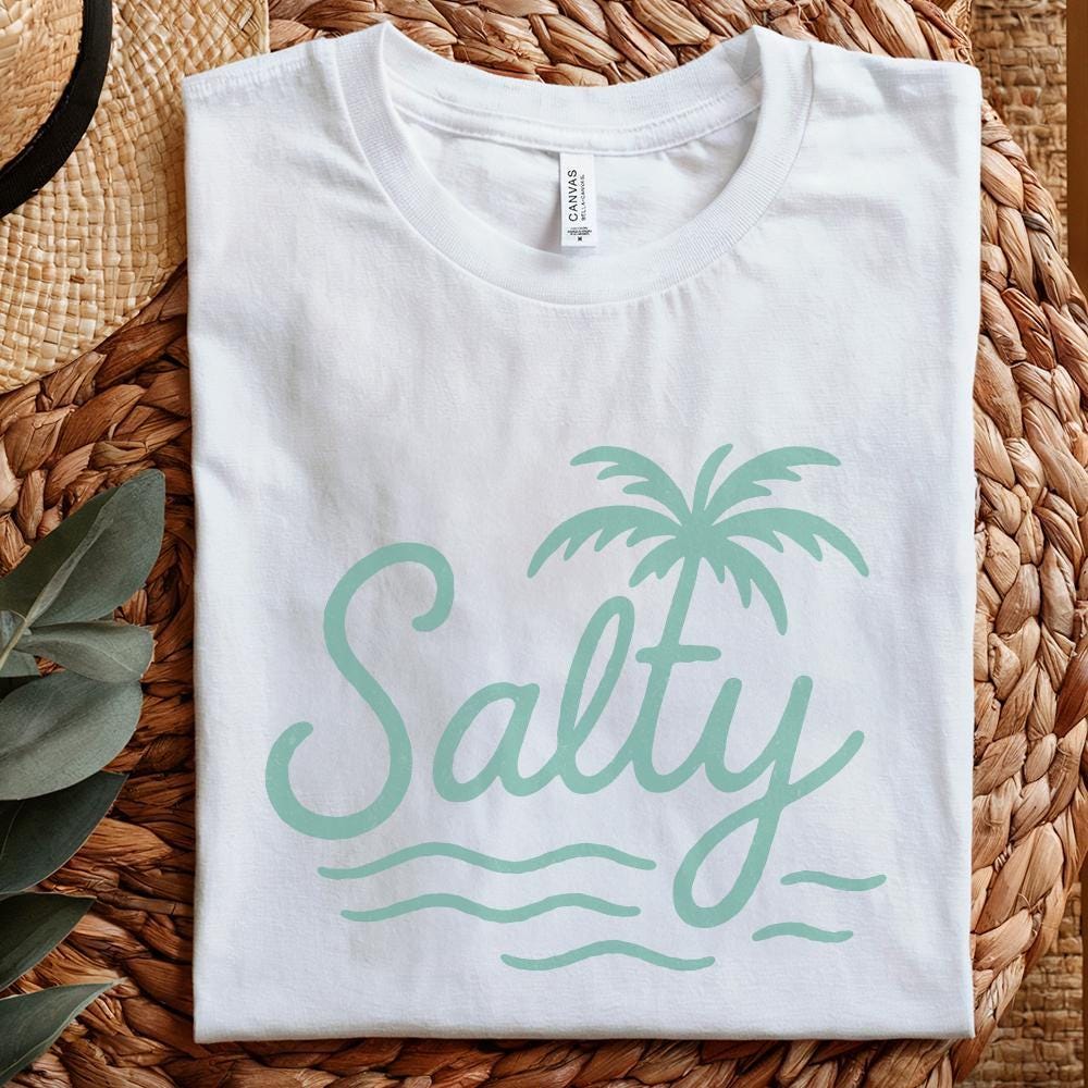 Salty Summer png, Summer Vibes PNG - 300 DPI Design for T-Shirt