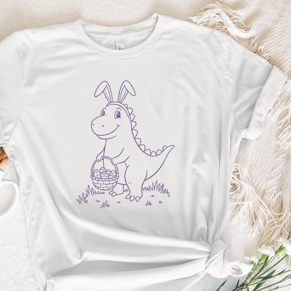 Easter Png, Dinosaur Easter - 300 DPI Design for T-Shirt