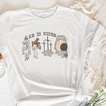 He Is Risen PNG, Sublimation Design - 300 DPI Design for T-Shirt