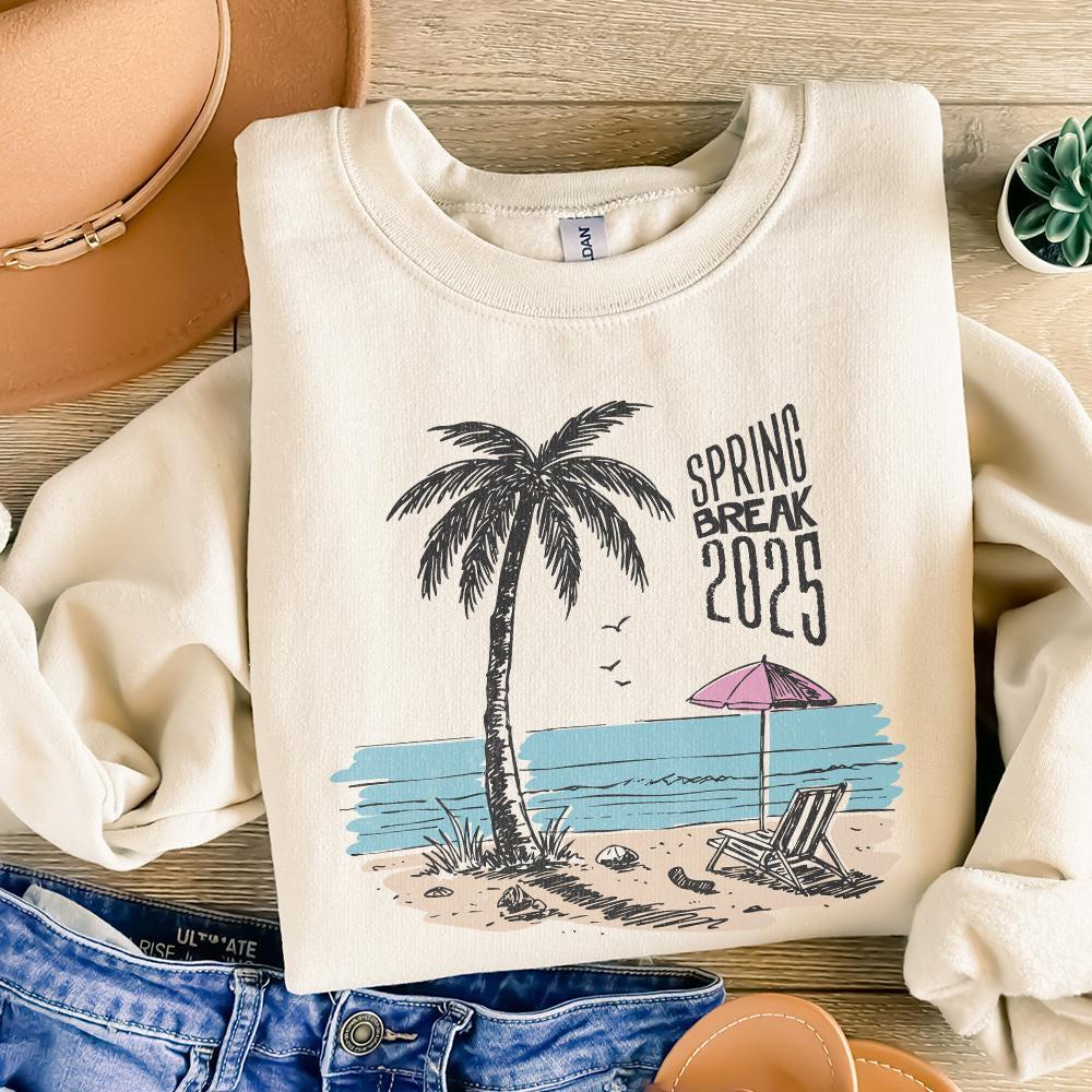 Spring Break 2025 png, Spring Break PNG - 300 DPI Design for T-Shirt