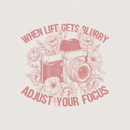 When life Gets Blurry Png, Boho Sublimation - 300 DPI Design for T-Shirt