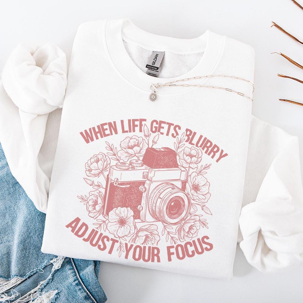 When life Gets Blurry Png, Boho Sublimation - 300 DPI Design for T-Shirt