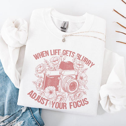 When life Gets Blurry Png, Boho Sublimation - 300 DPI Design for T-Shirt