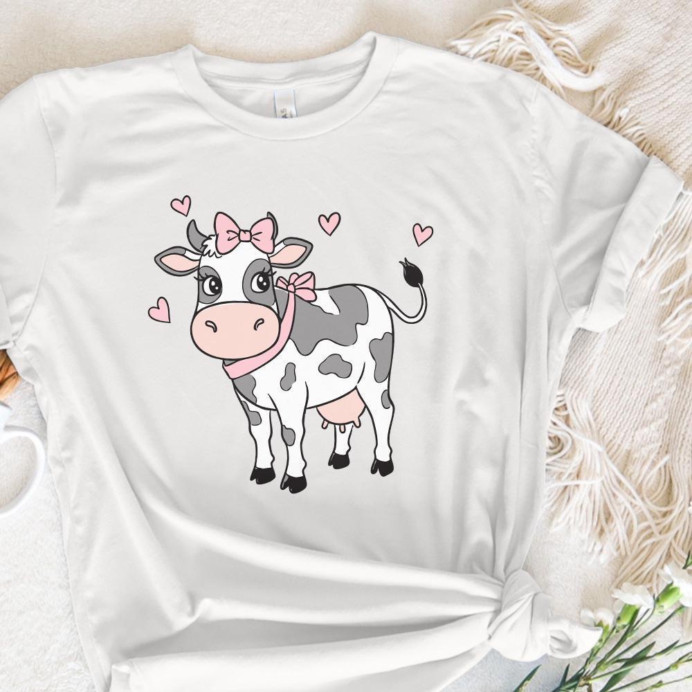Coquette Cow Tshirt Design, Sublimation Png - 300 DPI Design for T-Shirt