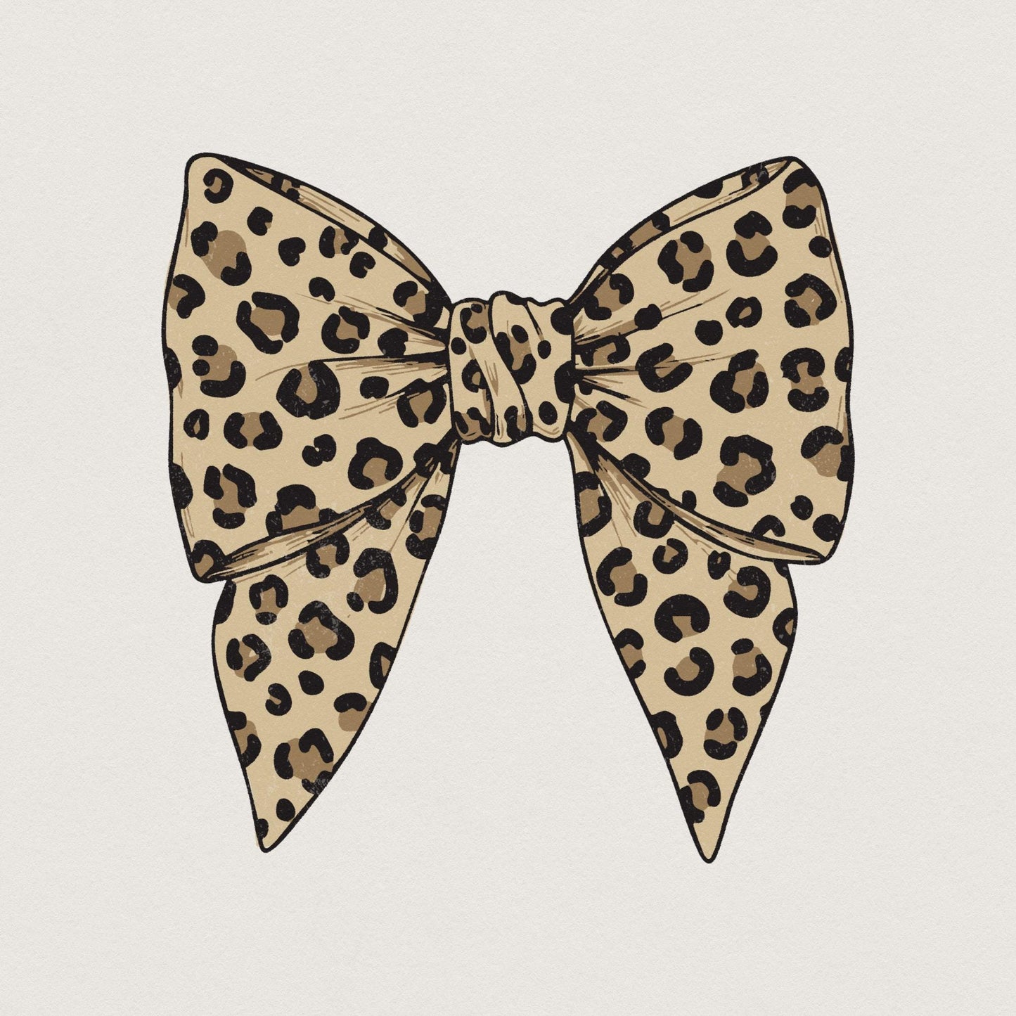 Coquette Bow Png, Leopard Girly Bow Design - 300 DPI Design for T-Shirt