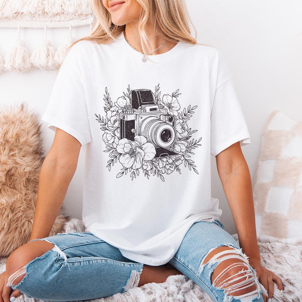Vintage Retro Camera Png, Boho Sublimation - 300 DPI Design for T-Shirt