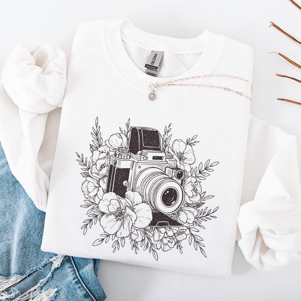 Vintage Retro Camera Png, Boho Sublimation - 300 DPI Design for T-Shirt