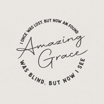Amazing Grace PNG, Christian PNG Sublimation Design - 300 DPI Design for