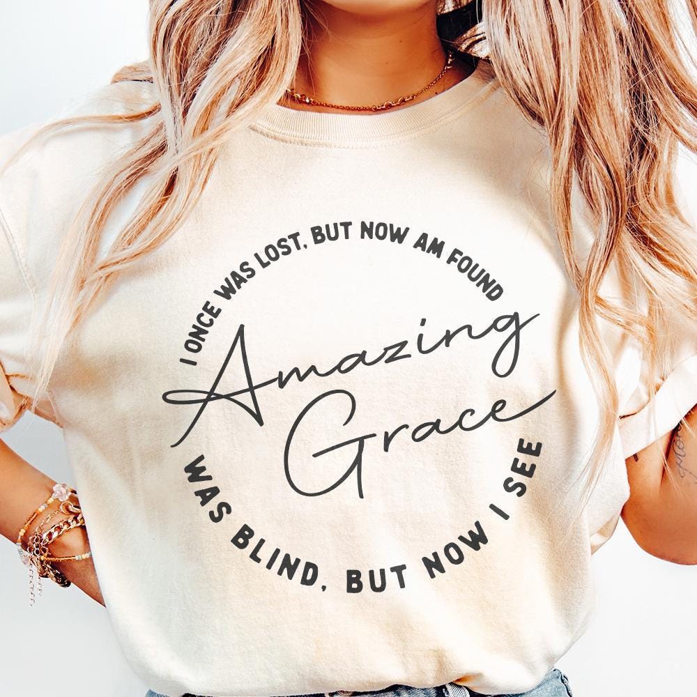 Amazing Grace PNG, Christian PNG Sublimation Design - 300 DPI Design for