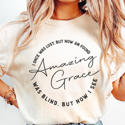 Amazing Grace PNG, Christian PNG Sublimation Design - 300 DPI Design for