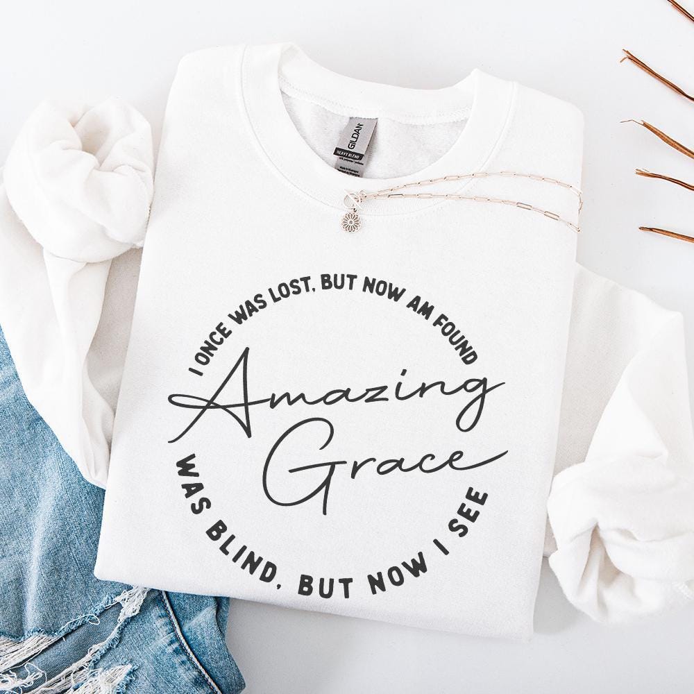 Amazing Grace PNG, Christian PNG Sublimation Design - 300 DPI Design for