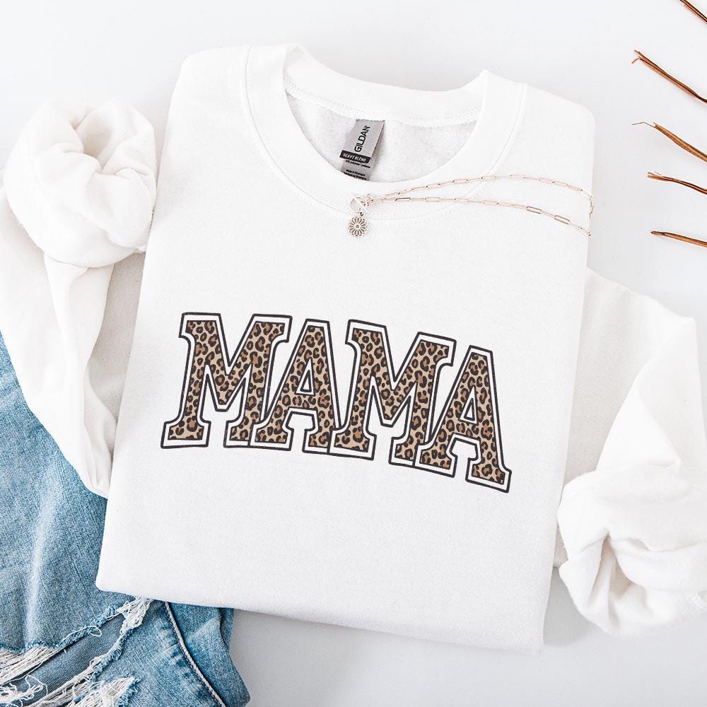 Leopard Mama PNG, Digital Download - 300 DPI Design for T-Shirt