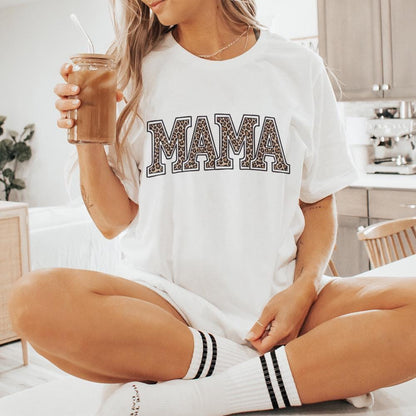 Leopard Mama PNG, Digital Download - 300 DPI Design for T-Shirt