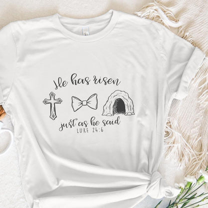 He Has Risen Png, Easter Christian Png - 300 DPI Design for T-Shirt