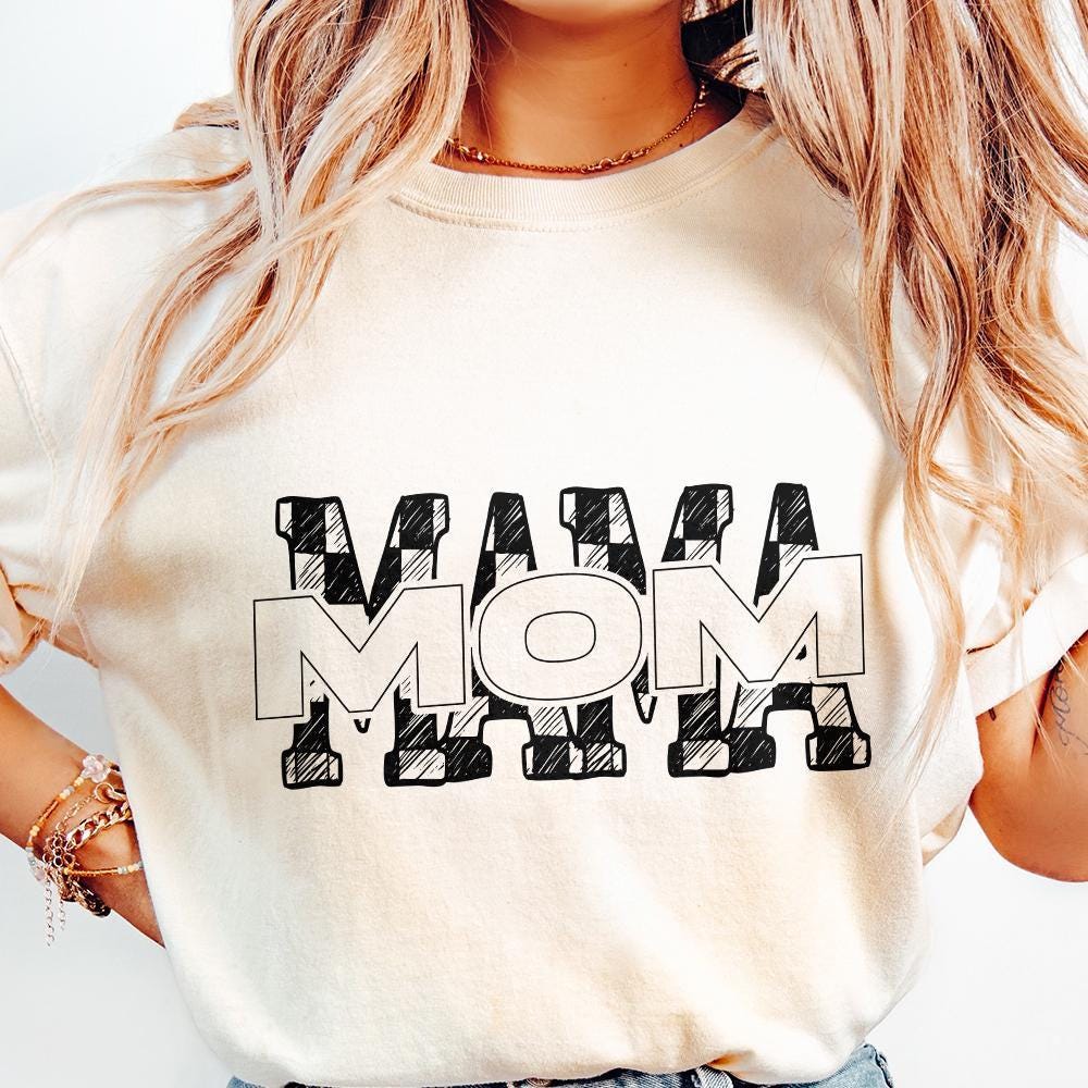 Mama PNG Digital Download, Retro Mama PNG - 300 DPI Design for T-Shirt