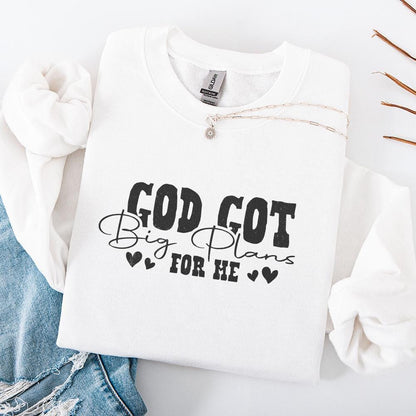 God's Got Big Plans PNG, Christian Kid png - 300 DPI Design for T-Shirt