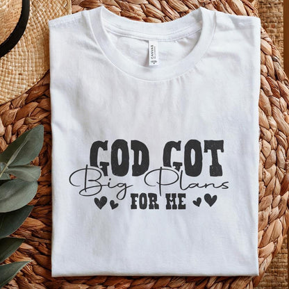 God's Got Big Plans PNG, Christian Kid png - 300 DPI Design for T-Shirt