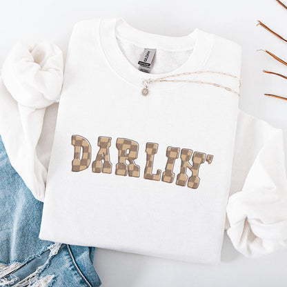 Trendy Darlin' PNG, Y'all Western Cowgirl - 300 DPI Design for T-Shirt