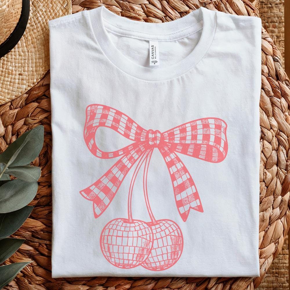 Trendy Checkered Bow PNG, Yallternative Bow Design - 300 DPI Design for