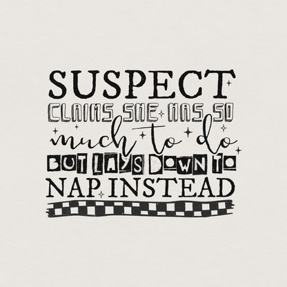 Suspect Claims She Has so much to Do PNG File, Suspect Trendy Digital