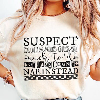 Suspect Claims She Has so much to Do PNG File, Suspect Trendy Digital