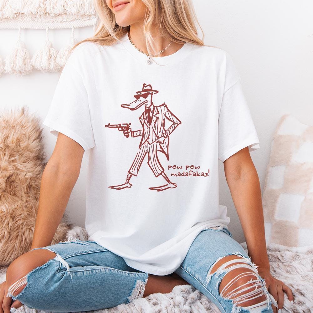 Pew Pew MADAFAKAS PNG, Funny Duck Png - 300 DPI Design for T-Shirt