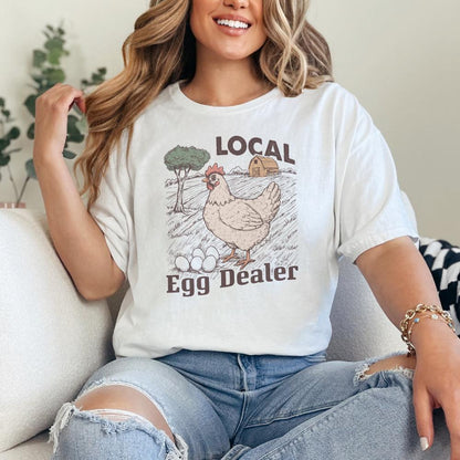 Funny Local Egg Dealer PNG, Retro Chicken Lover Design - 300 DPI Design