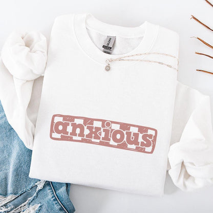 Checkered Anxious PNG, Mama Sublimation - 300 DPI Design for T-Shirt