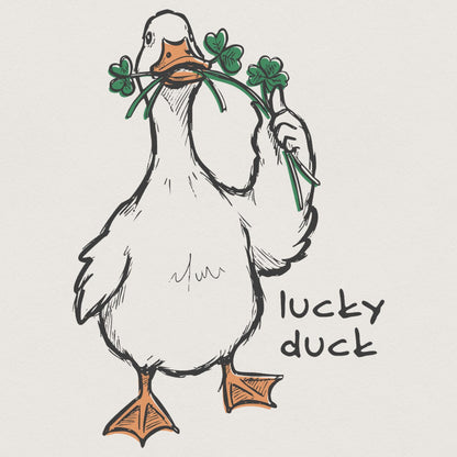Lucky Duck PNG Sublimation, St Patricks Day Digital Download - 300 DPI