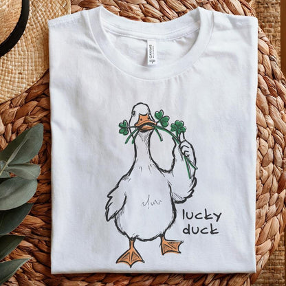 Lucky Duck PNG Sublimation, St Patricks Day Digital Download - 300 DPI