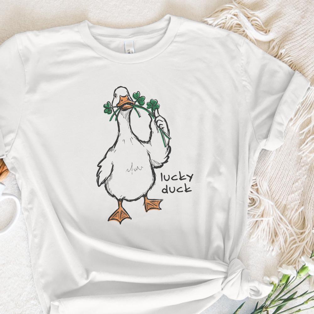Lucky Duck PNG Sublimation, St Patricks Day Digital Download - 300 DPI