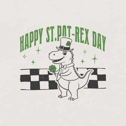 Happy St.Pat-Rex Day PNG, St Patricks Day PNG - 300 DPI Design for T-Shirt