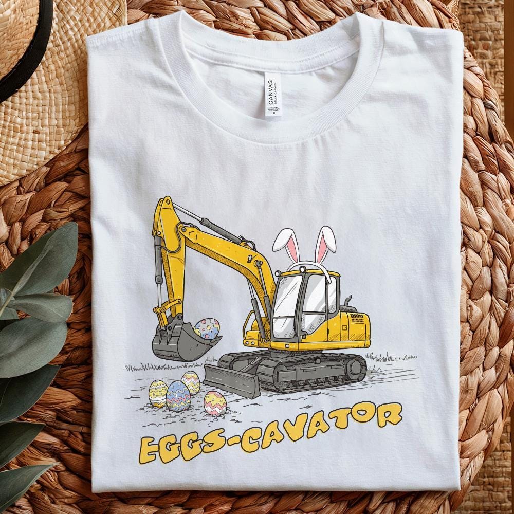 Eggs-Cavator PNG, Happy Easter PNG - 300 DPI Design for T-Shirt