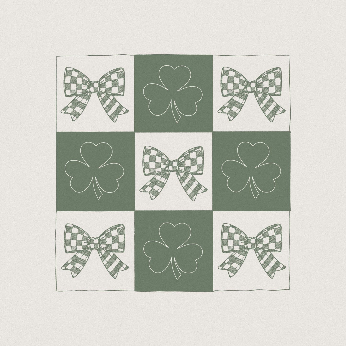 Retro St Patrick's Day Png, Coquette St Patrick's Day png - 300 DPI