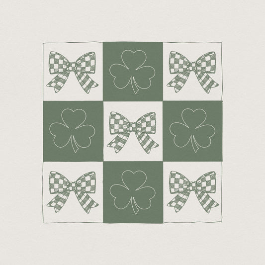 Retro St Patrick's Day Png, Coquette St Patrick's Day png - 300 DPI