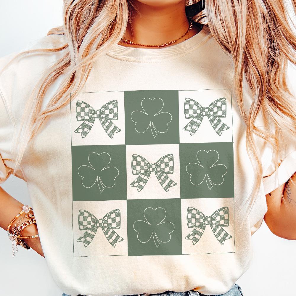 Retro St Patrick's Day Png, Coquette St Patrick's Day png - 300 DPI