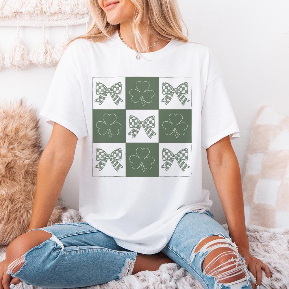 Retro St Patrick's Day Png, Coquette St Patrick's Day png - 300 DPI