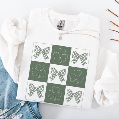 Retro St Patrick's Day Png, Coquette St Patrick's Day png - 300 DPI