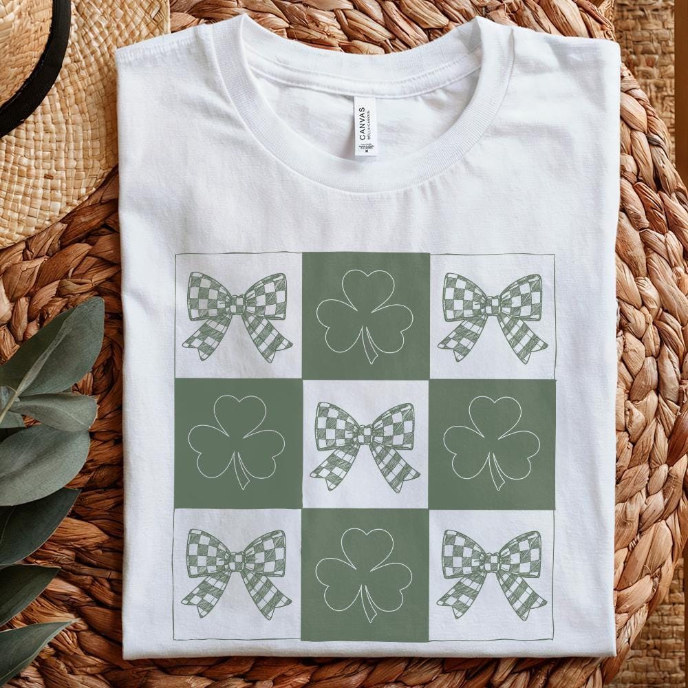 Retro St Patrick's Day Png, Coquette St Patrick's Day png - 300 DPI