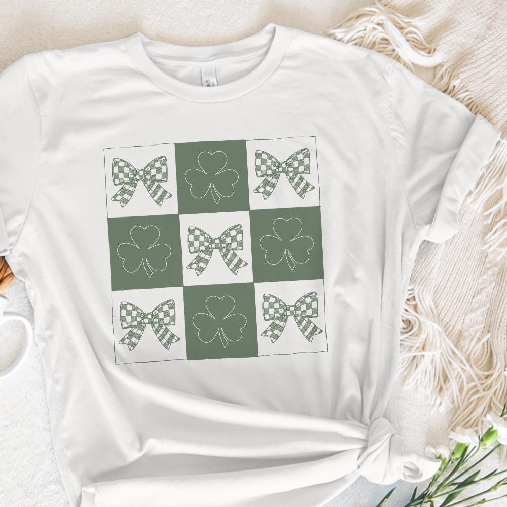 Retro St Patrick's Day Png, Coquette St Patrick's Day png - 300 DPI