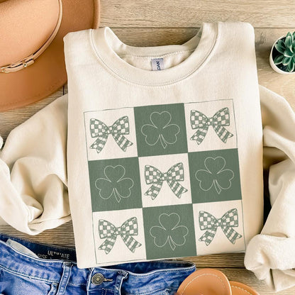 Retro St Patrick's Day Png, Coquette St Patrick's Day png - 300 DPI