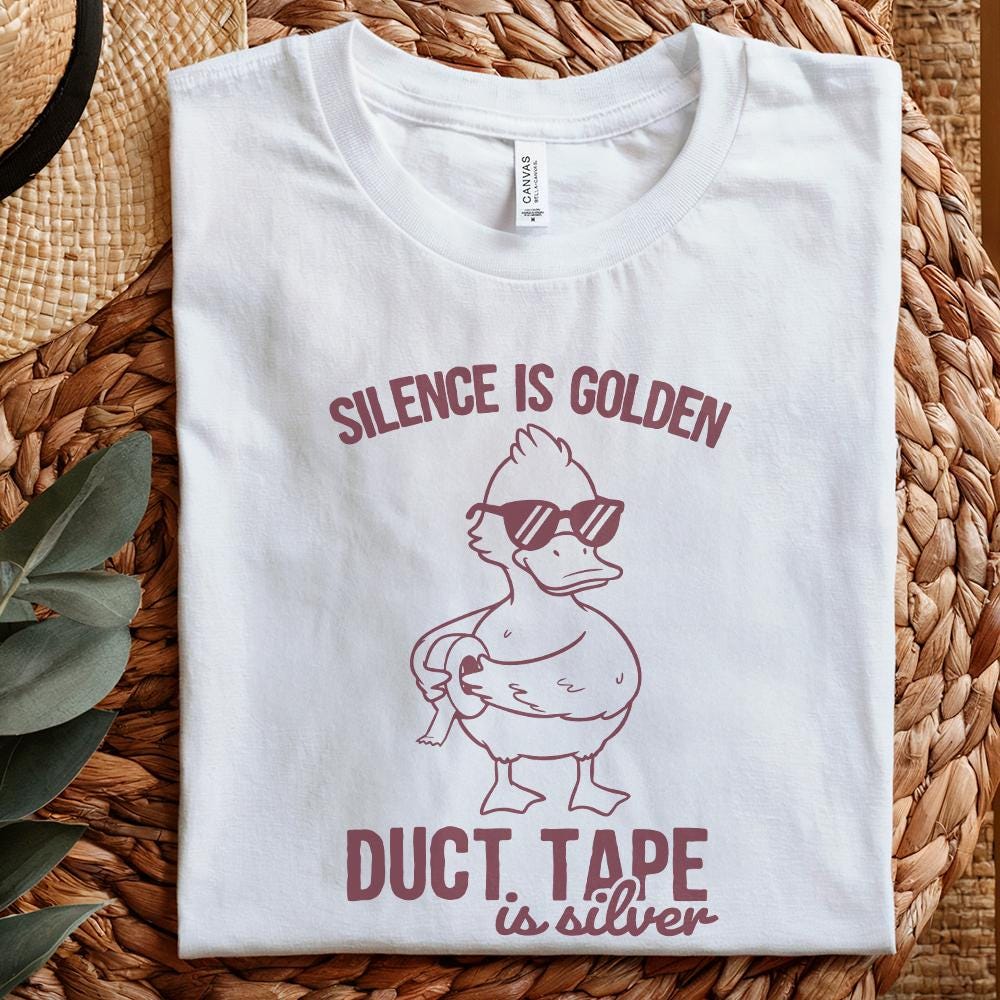 Silence is Golden Png, Sarcastic png - 300 DPI Design for T-Shirt