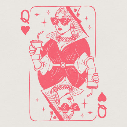 Queen of Hearts PNG, Valentine Hearts PNG - 300 DPI Design for T-Shirt