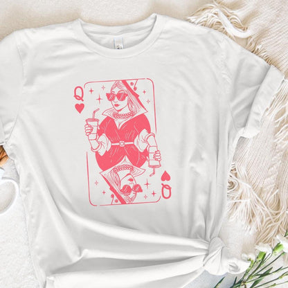 Queen of Hearts PNG, Valentine Hearts PNG - 300 DPI Design for T-Shirt