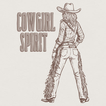 Wild Western Cowgirl Spirit PNG, Retro Cowgirl Style Png - 300 DPI Design