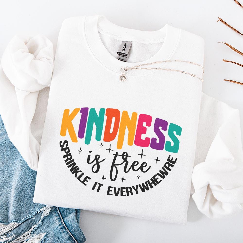 Kindness is Free Sprinkle it Everywhere PNG, Positive Quote Download -