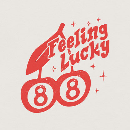 Feeling Lucky Cherries 8 PNG Clipart, Trendy Lucky 8 Ball - 300 DPI