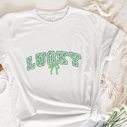Lucky St Patricks Day PNG, Retro St Patrick Sublimation Design - 300 DPI