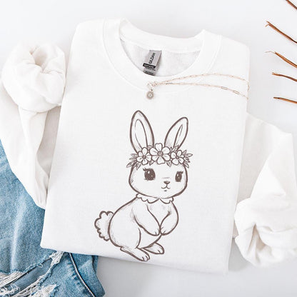 Western Bunny PNG, Easter Bunny - 300 DPI Design for T-Shirt